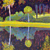 ..Sunbath<br>Acrylic on Canvas<br>36 x 36 inches