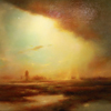..Untitled Landscape<br>Oil on Board<br>48 x 72 inches