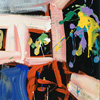 ..Museum Curator at a Pollock Exhibit<br>Acrylic on Canvas<br>20 x 16 inches